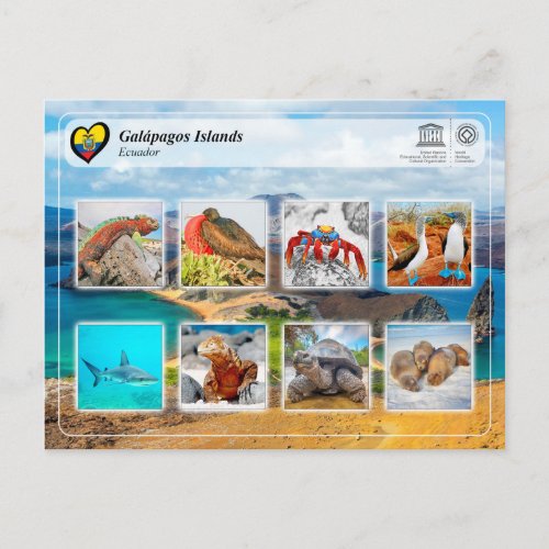 UNESCO WHS _ Galpagos Islands Postcard