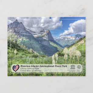 UNESCO  WHS - Glacier National Park Postcard
