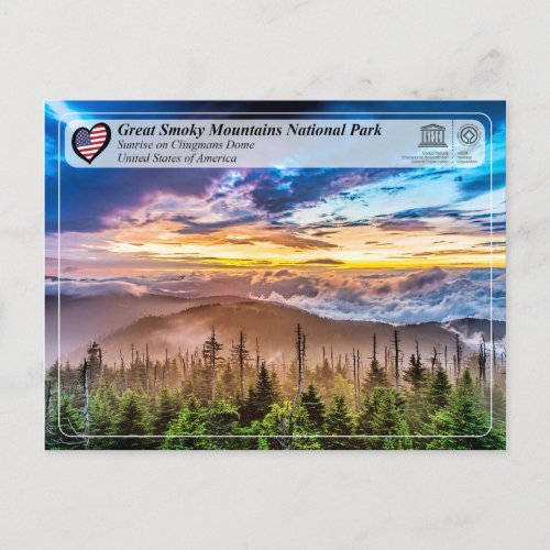 UNESCO WHS _ Great Smoky Mountains National Park Postcard