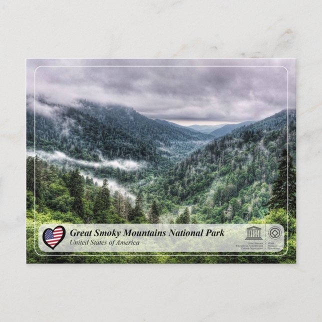 UNESCO WHS - Great Smoky Mountains National Park Postcard (Front)
