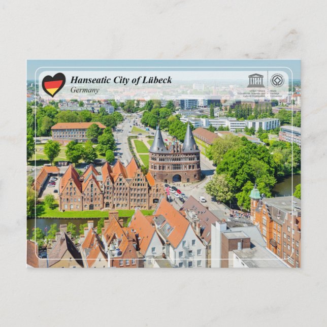UNESCO WHS - Hanseatic City of Lübeck Postcard (Front)