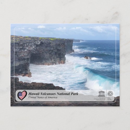 UNESCO  WHS _ Hawaii Volcanoes National Postcard