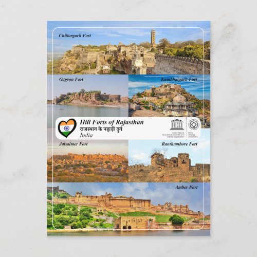 UNESCO WHS _ Hill Forts of Rajasthan Postcard