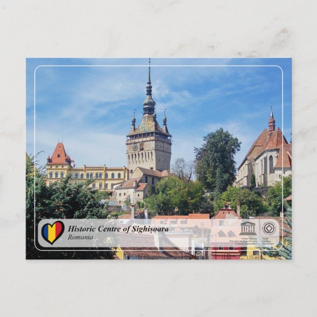UNESCO WHS - Historic Centre of Sighisoara Postcard (Front)