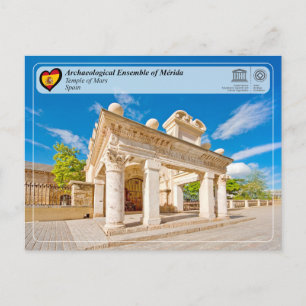 UNESCO WHS - Hornito - Temple of Mars in Mérida Postcard