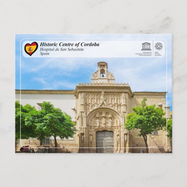 UNESCO WHS - Hospital de San Sebastián Postcard (Front)