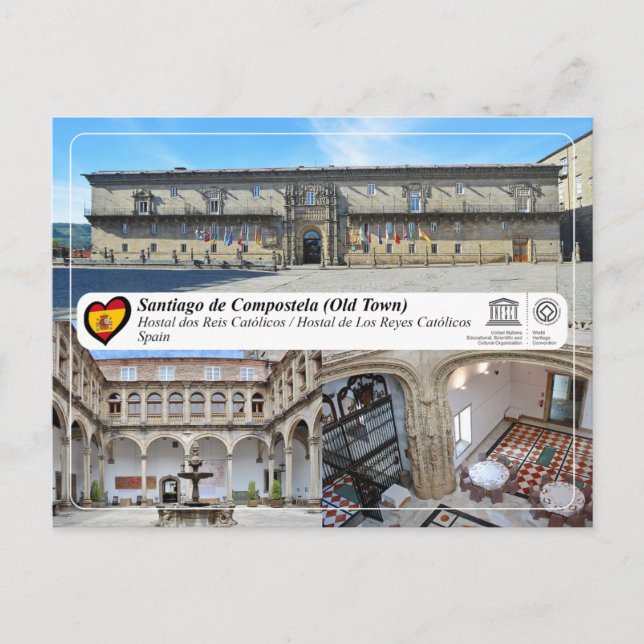 UNESCO WHS - Hostal dos Reis Católicos Postcard (Front)