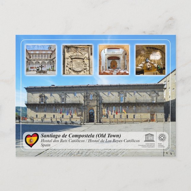 UNESCO WHS - Hostal dos Reis Católicos Postcard (Front)
