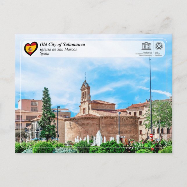 UNESCO WHS - Iglesia de San Marcos Postcard (Front)