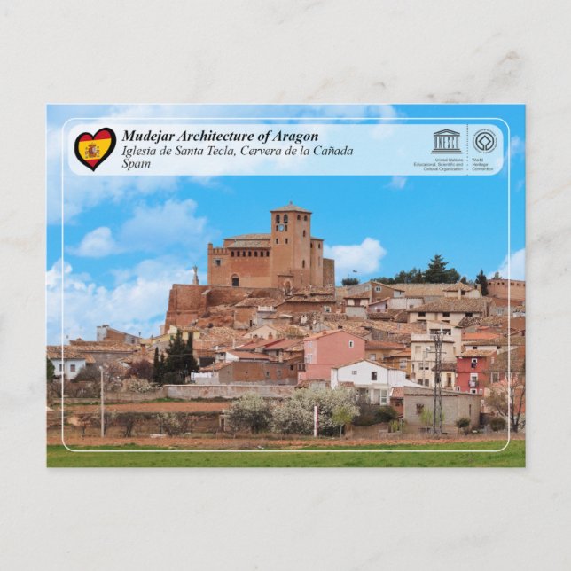 UNESCO WHS - Iglesia de Santa Tecla   Postcard (Front)