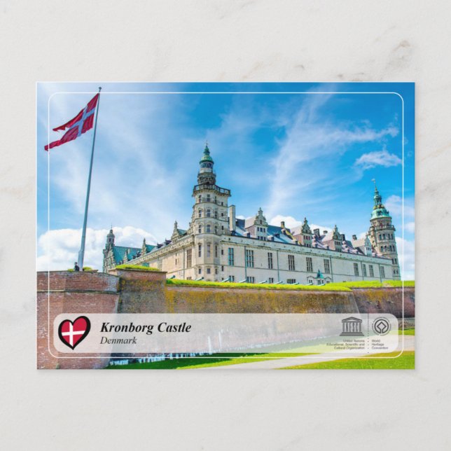 UNESCO WHS - Kronborg Castle Postcard (Front)