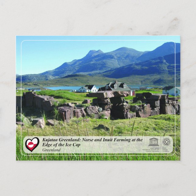 UNESCO WHS - Kujataa Greenland - Inuit Farming Postcard (Front)