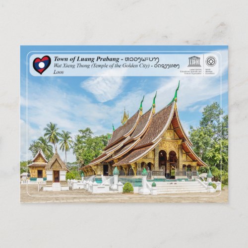 UNESCO WHS _ Luang Prabang _ Wat Xieng Thong Postcard