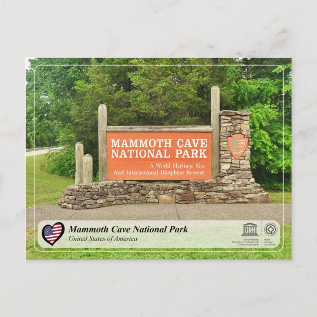 UNESCO WHS - Mammoth Cave National Park Postcard (Front)
