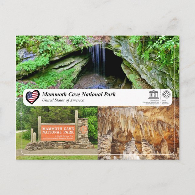 UNESCO WHS - Mammoth Cave National Park Postcard (Front)