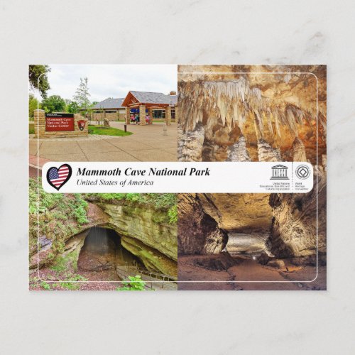UNESCO WHS _ Mammoth Cave National Park Postcard