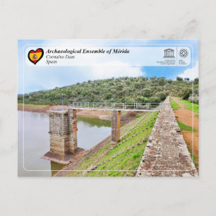 UNESCO - WHS - Mérida - Cornalvo Dam Postcard