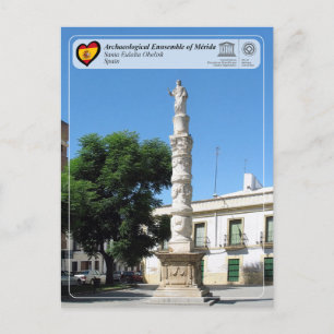 UNESCO WHS - Mérida - Santa Eulalia Obelisk Postcard
