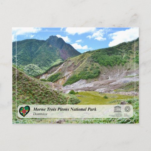 UNESCO WHS _ Morne Trois Pitons National Park Postcard