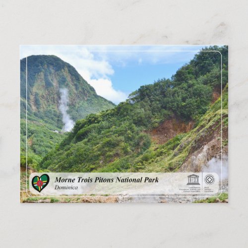 UNESCO WHS _ Morne Trois Pitons National Park Postcard