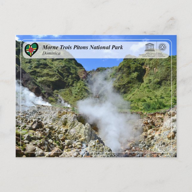 UNESCO WHS - Morne Trois Pitons National Park Postcard (Front)