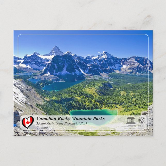 UNESCO WHS - Mount Assiniboine Provincial Park Postcard (Front)