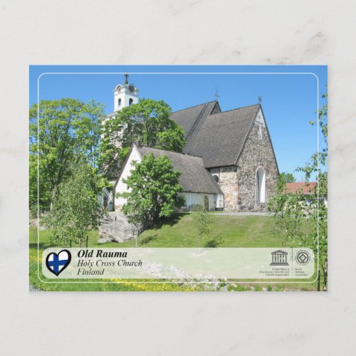 UNESCO WHS _ Old Rauma _ Holy Cross Church Postcard