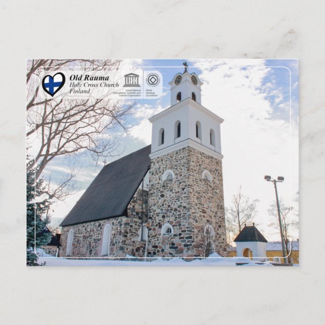 UNESCO WHS - Old Rauma - Holy Cross Church Postcard (Front)