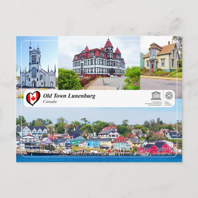 UNESCO WHS - Old Town Lunenburg Postcard (Front)
