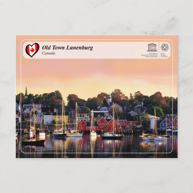 UNESCO WHS - Old Town Lunenburg Postcard (Front)