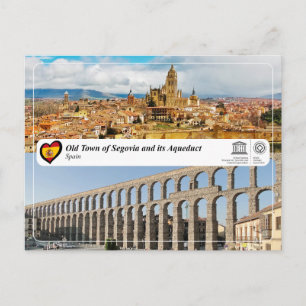 UNESCO WHS - Old Town of Segovia and its Aqueduct Postcard