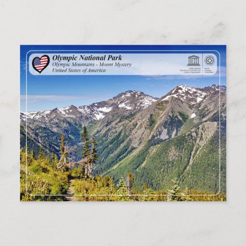UNESCO WHS _ Olympic National Park _ Mount Mystery Postcard