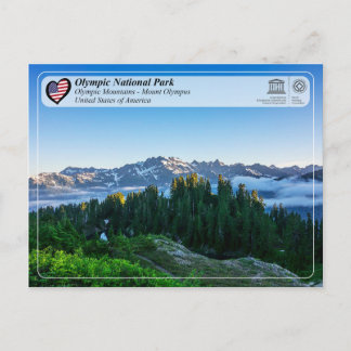 UNESCO WHS - Olympic National Park - Mount Olympus Postcard