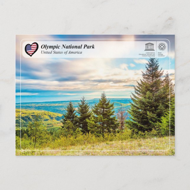 UNESCO WHS - Olympic National Park Postcard (Front)