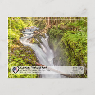 UNESCO WHS - Olympic National Park - Sol Duc Falls Postcard