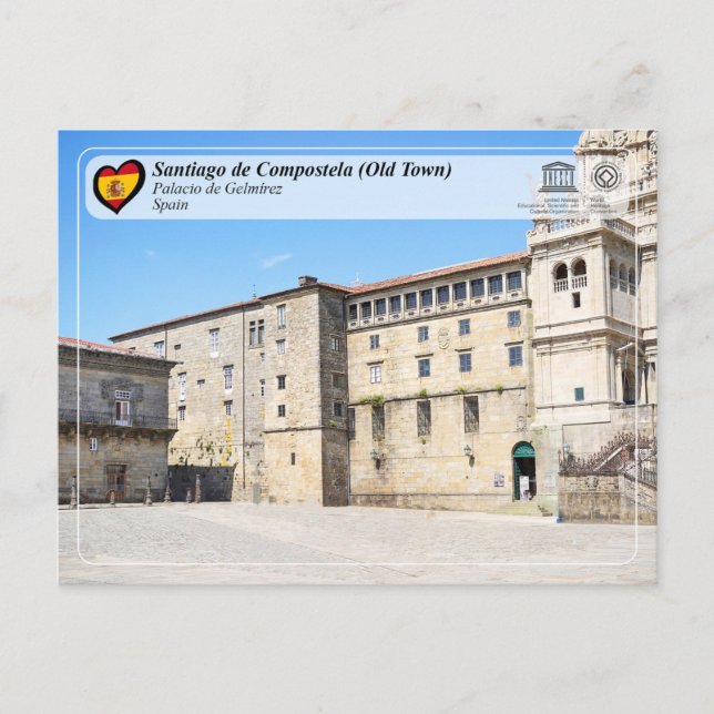 UNESCO WHS - Palacio de Gelmírez Postcard (Front)