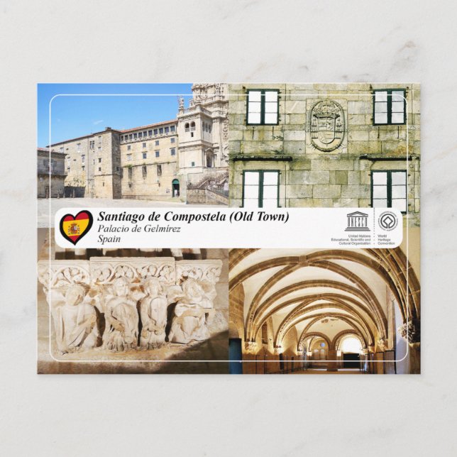 UNESCO WHS - Palacio de Gelmírez Postcard (Front)