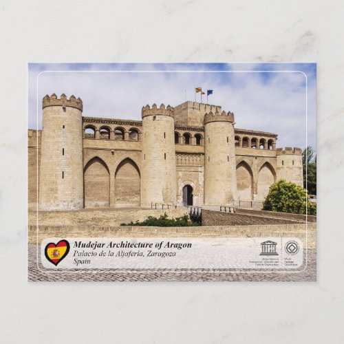 UNESCO WHS _ Palacio de la Aljafera  Postcard