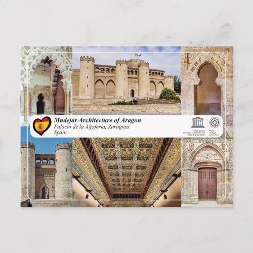 UNESCO WHS _ Palacio de la Aljafera  Postcard