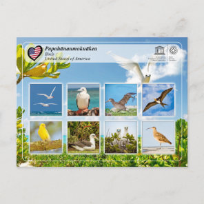 UNESCO WHS - Papahānaumokuākea - Birds Postcard