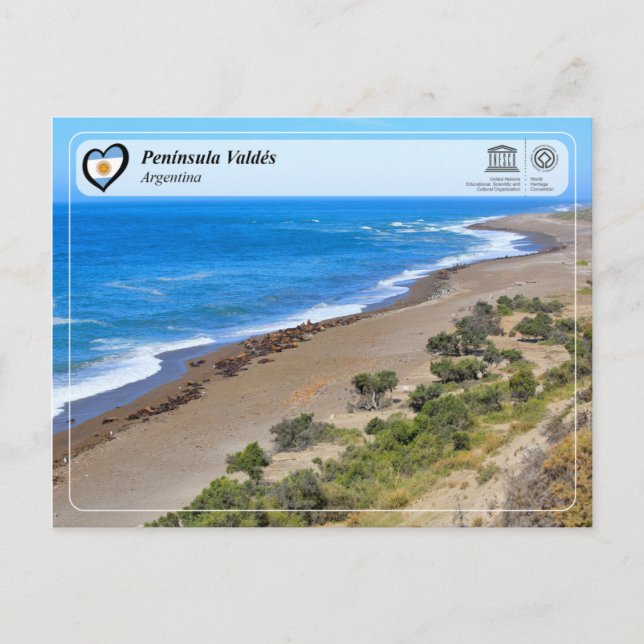 UNESCO WHS - Península Valdés Postcard (Front)