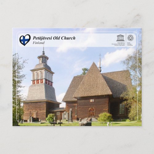 UNESCO WHS _ Petjvesi Old Church Postcard
