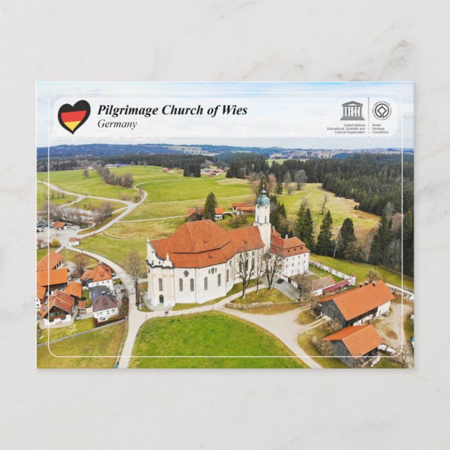 UNESCO WHS - Pilgrimage Church of Wies Postcard (Front)