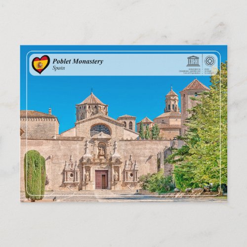 UNESCO WHS - Poblet Monastery Postcard