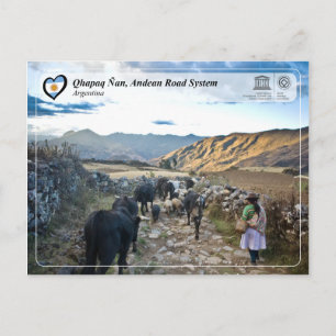 UNESCO WHS - Qhapaq Ñan, Andean Road System Postcard