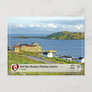 UNESCO WHS - Red Bay Basque Whaling Station Postcard