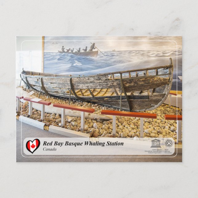 UNESCO WHS - Red Bay Basque Whaling Station Postcard (Front)