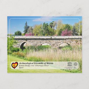 UNESCO WHS - Roman Bridge over Albarregas River Postcard