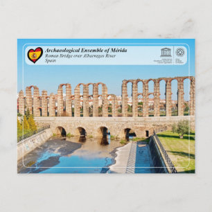 UNESCO WHS - Roman Bridge over Albarregas River Postcard