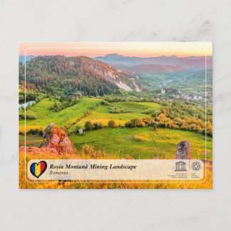 UNESCO WHS - Roșia Montană Mining Landscape Postcard